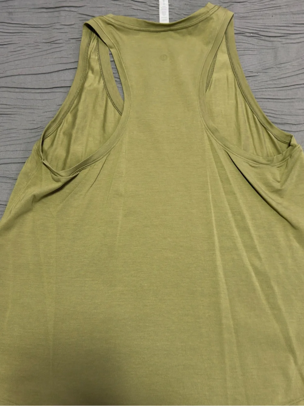 lululemon athletica Light Olive Racerback Tank Top